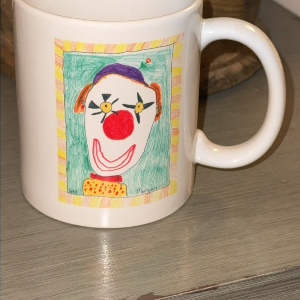 2008 Colorful Clown Art Coffee/Tea Mug/Cup Morgan